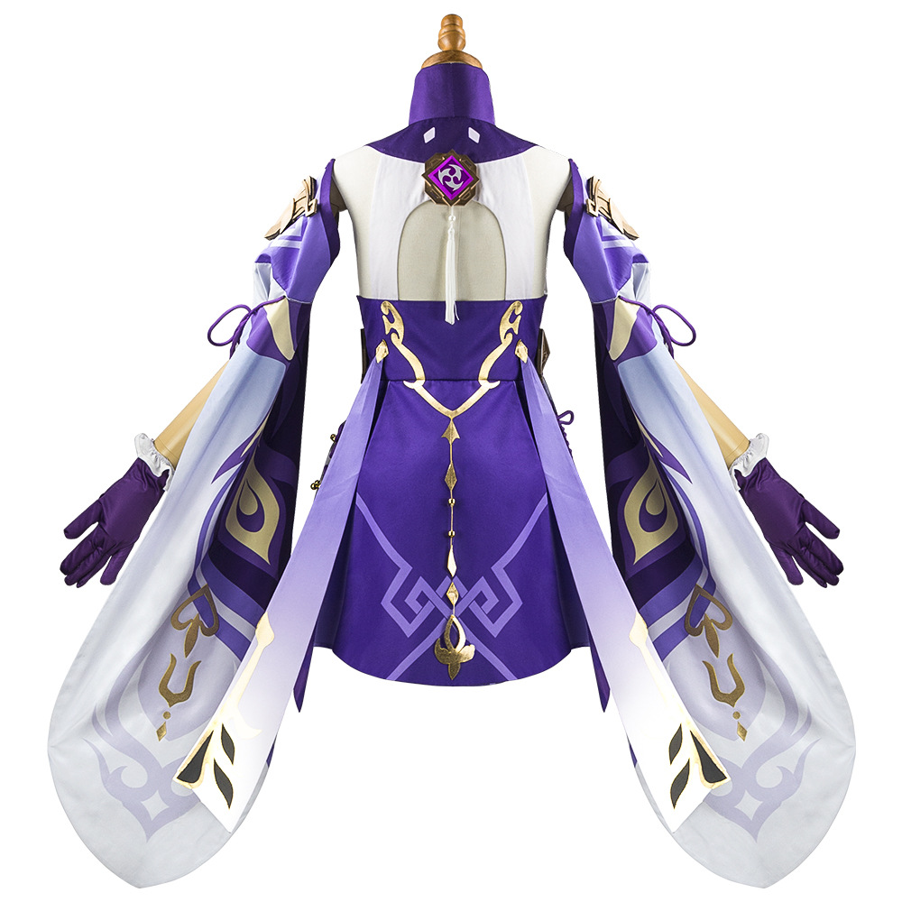 Disfraz de Cosplay de Keqing d - Anime Cosplay Jumpsuit reseña y precio