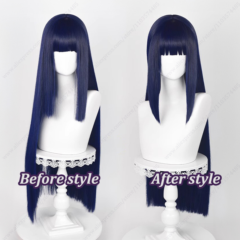 Peluca de cosplay de Hinata Hy - Anime Cosplay Blue Hair reseña y precio